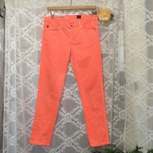 AG Adriano Goldschmied Stevie Slim Straight Ankle Jeans Women's Size 30 Pink